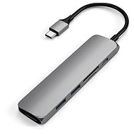 Satechi Type-C Slim Multimedia Adapter V2 - Space gray - Docking Station