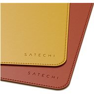 Satechi dual sided Eco-leather Deskmate - Yellow/Orange - Egérpad