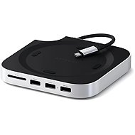 Satechi Mac Mini M4 Stand & Hub with SSD Enclosure - Silver - Docking Station