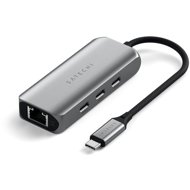 Satechi 4in1 USB-C Hub with 2.5 Gigabit Ethernet - Gray (Space Gray) - USB Hub