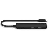 Satechi 4in1 USB-C Slim Multiport Adapter 4K - Black - USB Hub