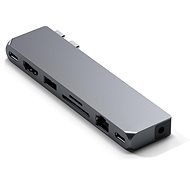 Satechi Pro Hub Max (1x USB 4, 1x HDMI 4K 60Hz, 1x USB-A3.0, 1x micro/SD, 1x Ethernet, 1x USB-C, 1x Audio) - asztroszürke - Port replikátor