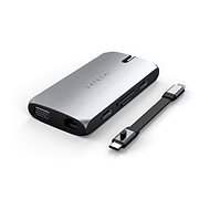 Satechi USB-C On the go Multiport adapter (1xUSB-C PD Charging, 1x G.Ethernet,1x 4K HDMI,1x VGA, 1x USB-A,1x - Port replikátor