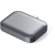 Satechi USB-C Wireless Charging Dock for AirPods Space Grey - Kabelloses Ladegerät