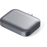 Satechi USB-C Wireless Charging Dock for AirPods Space Grey - Wireless Charger