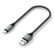 Satechi USB-A to Lightning Braided Cable 25cm - Grey - Napájecí kabel
