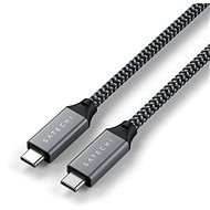 Satechi USB4 C-To-C Braided Cable 40 Gbps, 80 cm, szürke - Adatkábel