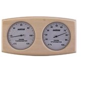 Harvia Sauna thermometer with hygrometer, wood - Sauna Thermometer