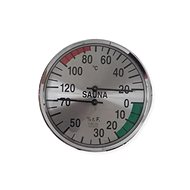 ELIGA Sauna thermometer with hygrometer, metal, 13.5 cm - Sauna Thermometer