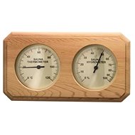 SENTIOTEC Sauna thermometer with hygrometer, cedar - Sauna Thermometer
