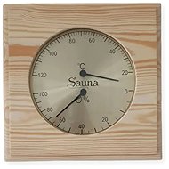 SENTIOTEC Sauna thermometer with hygrometer, wood - Sauna Thermometer