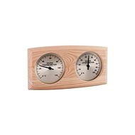 SENTIOTEC Sauna thermometer with hygrometer, wood - Sauna Thermometer