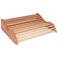 SENTIOTEC Sauna headrest, wooden, rollers - Sauna Headrest