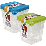 Branq Set of food containers Rukkola- (0,45l+0,75l + 1,25l) - square high - Food Container Set