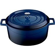 LAVA METAL Cast Iron Round Pot 20cm - Blue - Pot