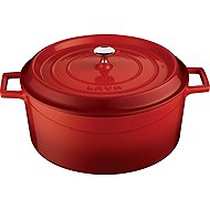 LAVA METAL Cast Iron Pot, Round 28cm - Red - Pot