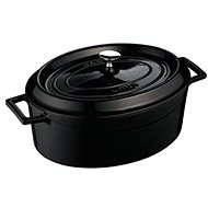 LAVA METAL Cast Iron Pot, Oval 29cm - Black - Pot