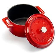 LAVA METAL Cast Iron Mini Round Pot 10cm - Red - Pot