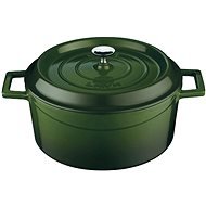 LAVA METAL Cast Iron Mini Round Pot  10cm - Green - Pot
