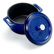 LAVA METAL Cast Iron Mini Round Pot 10cm - Blue - Pot