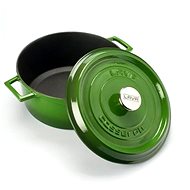LAVA METAL Cast Iron Round Pot 18cm - Green - Pot