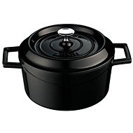 LAVA METAL Cast Iron Round Pot 14cm - Black - Pot