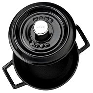 LAVA METAL Cast Iron Round Pot 18cm - Black - Pot