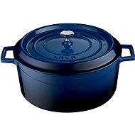 LAVA METAL Cast Iron Round Pot 32cm - Blue - Pot