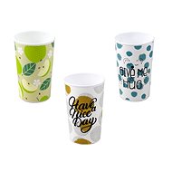 Branq Plastic cup with print, 3 pcs - Drinking Cup