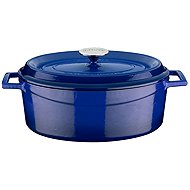 LAVA Metal Oval cast iron pot, blue, capacity 4,8 l, diameter 29 cm - Pot