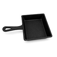 KOOPMAN Mini Cast Iron Pan, Rectangle, 12.5 × 10.5cm - Pan