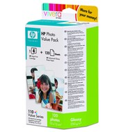 Sada barevné cartridge a fotopapíru Color Pack HP CB304AE - -