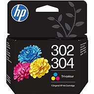 HP B7RT6AE No. 302 and 304 Tri-colour - Cartridge