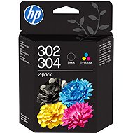 HP B82L1AE No. 302 and 304 Black and Tri-colour - Cartridge