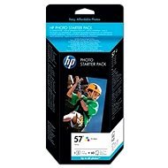 HP Q7942AE 57-es számú színes fotócsomag + ingyen fotópapír (60 db 10x15cm) - Tintapatron