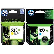 HP CN056AE + HP CN054AE č. 933XL žltá + azúrová - Cartridge