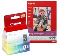 Sada chromalife pack cartridge Canon CL41 + 100listů fotopapíru 10x15 - -