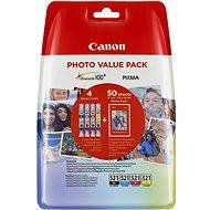 Canon CLI-521 Multipack + Fotopapier PP-201 - Druckerpatrone