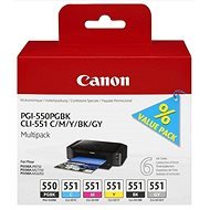 Canon PGI-550/CLI-551 PGBK/C/M/Y/BK/GY Multi Pack - Tintapatron