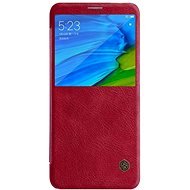 Nillkin Qin S-View tok Xiaomi Redmi Note 5 készülékhez piros - Mobiltelefon tok