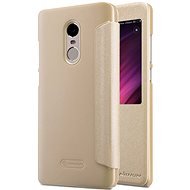 Nillkin Sparkle Series Leather Case for Xiaomi Redmi Note 4 Global Gold - Phone Case