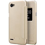 Nillkin Sparkle Series Leather Case for LG Q6 Gold - Phone Case