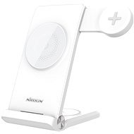 Nillkin PowerTrio 3v1 Bezdrátová Nabíječka MagSafe pro Samsung Watch White - Charging Stand