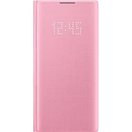 Samsung LED View flip tok Galaxy Note10 készülékhez, rózsaszín - Mobiltelefon tok