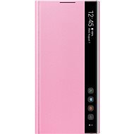 Samsung Clear View flip tok Galaxy Note10 készülékhez, rózsaszín - Mobiltelefon tok