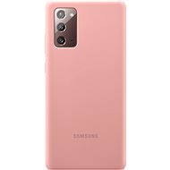 Samsung Silikónový zadný kryt na Galaxy Note20 hnedo/ružový - Kryt na mobil