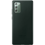 Samsung Galaxy Note20 zöld bőr tok - Telefon tok