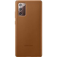 Samsung Galaxy Note20 barna bőr tok - Telefon tok