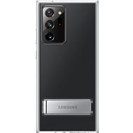 Samsung Priehľadný zadný kryt so stojanom na Galaxy Note20 Ultra 5G priehľadný - Kryt na mobil