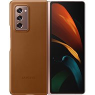 Samsung Leather Back Cover for Galaxy Fold 2, Brown - Phone Case